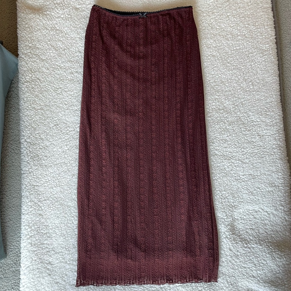 Urban outfitters lace midi skirt